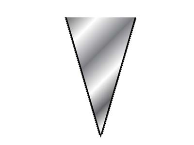 Vallorbe Needle File, Knife Edge,  160mm/6'', Cut 0 - Coarse Grade - Standard Image - 5