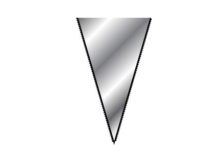 Vallorbe Needle File, Knife Edge,  160mm/6'', Cut 4 - Fine Gradeck - Standard Image - 2
