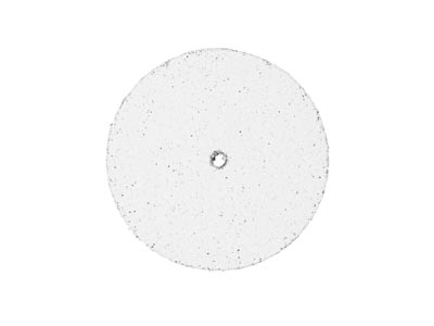 Silicone Rubber Wheel, White, Extra Coarse - Standard Image - 1