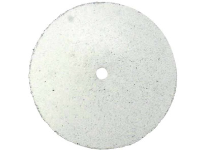 Knife Edge Rubber Wheel, White,    Extra Coarse