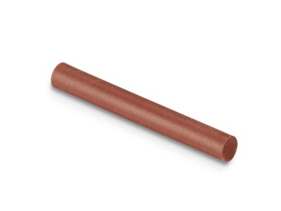 Small Rubber Cylinder Burr, Brown, Fine Soft, 3 X 23mm