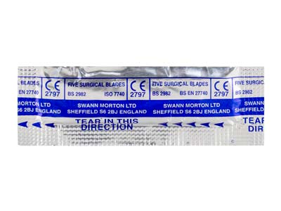 Swann Morton Scalpel Blades No.11, Pack of 5 - Standard Image - 4