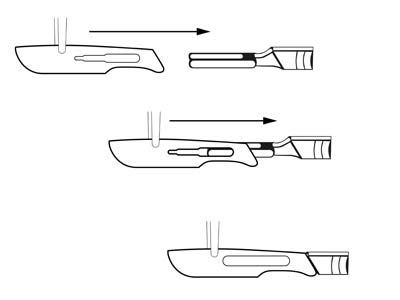 Swann Morton Original Scalpel      Handle, No.5 - Standard Image - 3