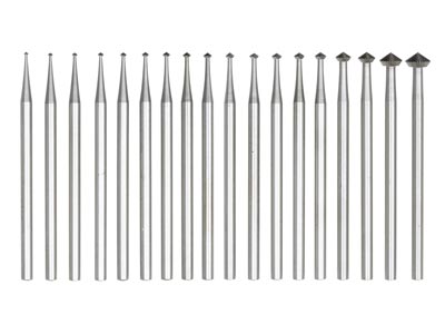 Technique™ 70 Degree Bearing Cutter Set Of 12, 1.0mm - 2.3mm - Standard Image - 3