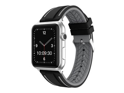 Black-And-Grey-Dual-Tone-Silicone--St...