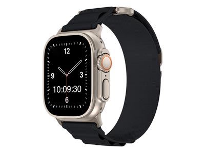 Black Fabric Strap For Apple Watch, Compatible With 38/40/41mm Models - Standard Image - 1
