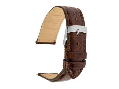 Medium-Brown-Italian-Genuine-------Cr...