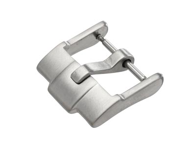 Silver Brushed Buckle 18mm