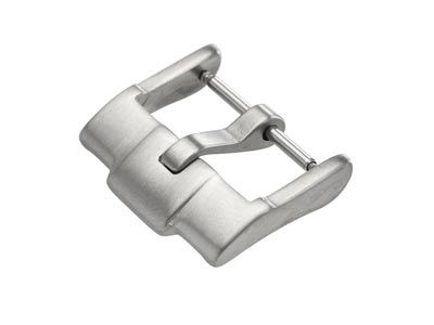 Silver Brushed Buckle 20mm