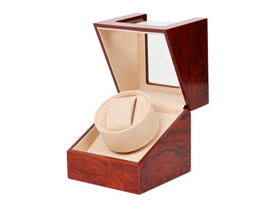 Watch Winder Brown Wood, Single
