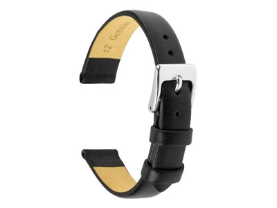 Black Calf Watch Strap 16mm Genuine Leather - Standard Image - 1