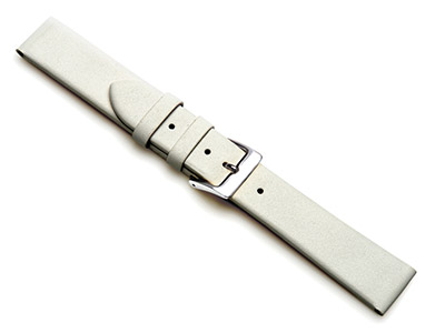 White Calf Watch Strap 12mm Genuine Leather - Standard Image - 1