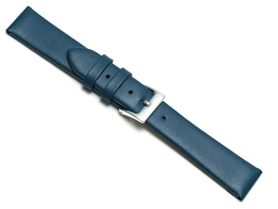 Dark Blue Calf Watch Strap 14mm    Genuine Leather - Standard Image - 2