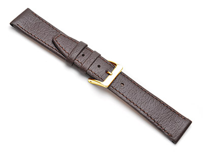 Brown Buffalo Watch Strap 20mm     Genuine Leather - Standard Image - 1