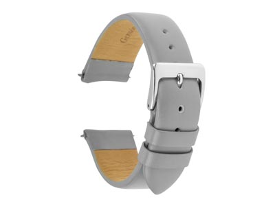 Grey Calf Watch Strap 20mm Genuine Leather - Standard Image - 1