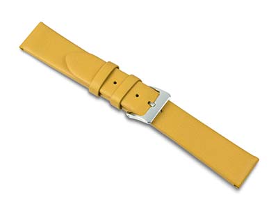 Yellow Calf Watch Strap 18mm       Genuine Leather - Standard Image - 1