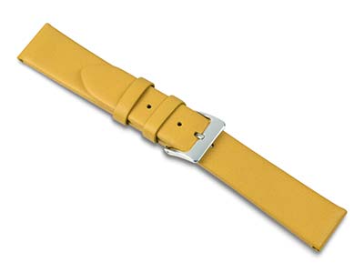 Yellow Calf Watch Strap 20mm       Genuine Leather - Standard Image - 1