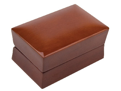 Wooden Double Ring Box, Mahogany   Colour - Standard Image - 3