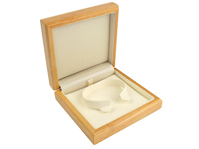 Wooden Bangle Box, Maple Colour - Standard Image - 2