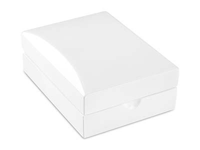 White Wooden Drop Earring/ Pendant Box - Standard Image - 2