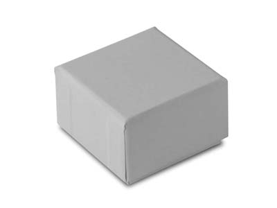 Grey Card Soft Touch Ring Box - Standard Image - 2