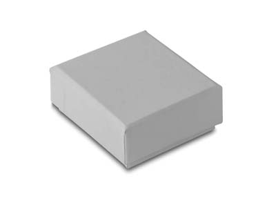 Grey Card Soft Touch Stud Earring  Box - Standard Image - 2