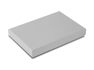 Grey Card Soft Touch Necklace Box - Standard Image - 2