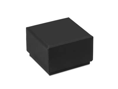 Black Card Soft Touch Ring Box - Standard Image - 2