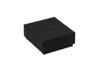 Black Card Soft Touch Earring Box - Standard Image - 2