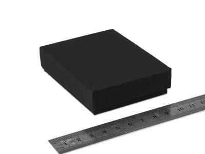 Black Card Soft Touch Pendant Box - Standard Image - 3