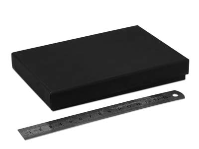 Black Card Soft Touch Necklace Box - Standard Image - 3