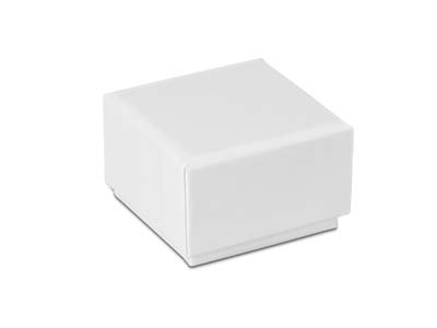 White Card Soft Touch Ring Box - Standard Image - 2