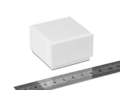 White Card Soft Touch Ring Box - Standard Image - 3