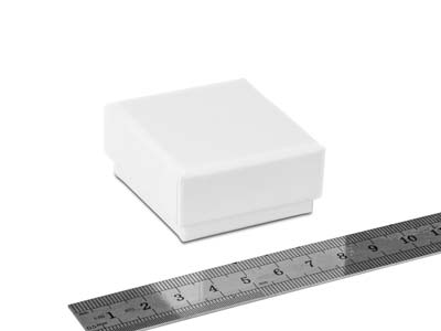 White Card Soft Touch Earring Box - Standard Image - 3