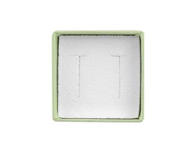 Pastel Green Card Earring/ Small   Universal Box - Standard Image - 4