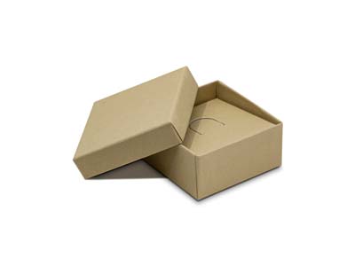 Kraft Recycled Paper Ring Box 100% Recycled - Standard Image - 1