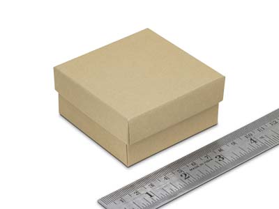 Kraft Recycled Paper Ring Box 100% Recycled - Standard Image - 3