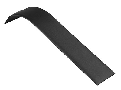 Black Leatherette Small Bracelet   Stand - Standard Image - 1