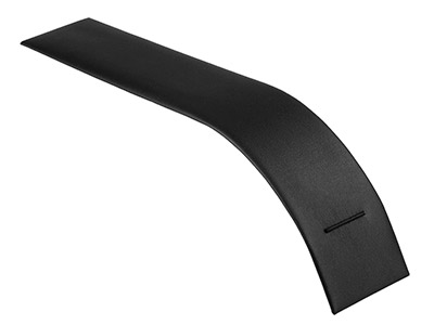Black Leatherette Small Bracelet   Stand - Standard Image - 2
