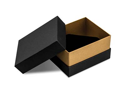 Black And Gold Metallic Bangle Box - Standard Image - 1
