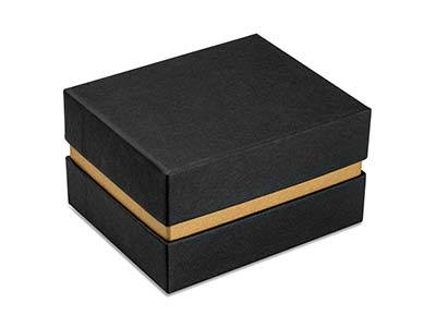 Black And Gold Metallic Bangle Box - Standard Image - 2