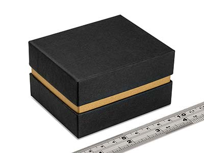 Black And Gold Metallic Bangle Box - Standard Image - 4