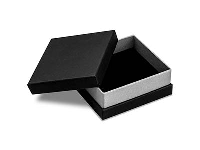 Black And Silver Metallic Large    Universal Box - Standard Image - 1