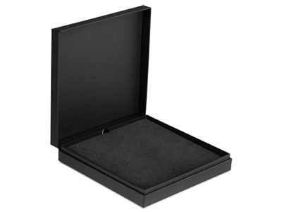 Black Textured Eco Necklace Box