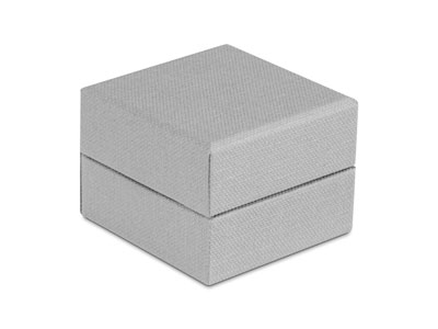 Grey Textured Eco Earring Box - Standard Image - 2