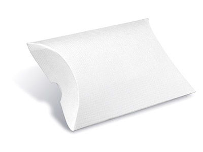 Flat Pack Pillow Box White         Pack of 10 - Standard Image - 1