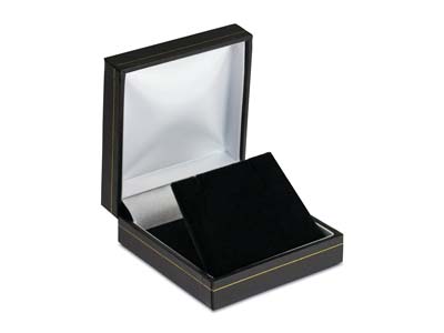 Black Leatherette Drop Earring Box