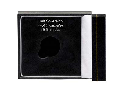 Black Leatherette Half Sovereign   Coin Box - Standard Image - 4