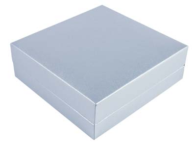 Silver Leatherette Pendant Box - Standard Image - 2