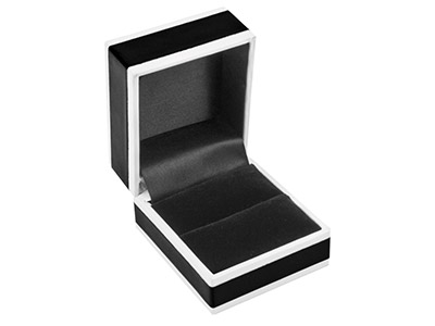 Black Monochrome Ring Box